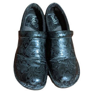 Black Bolo Clog Shoes Size 9.5